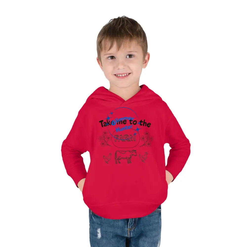 Farm Toddler Pullover Fleece Hoodie