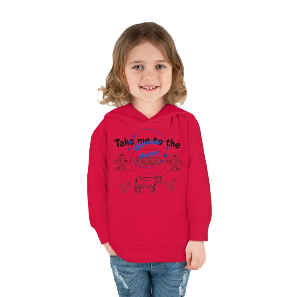 Farm Toddler Pullover Fleece Hoodie