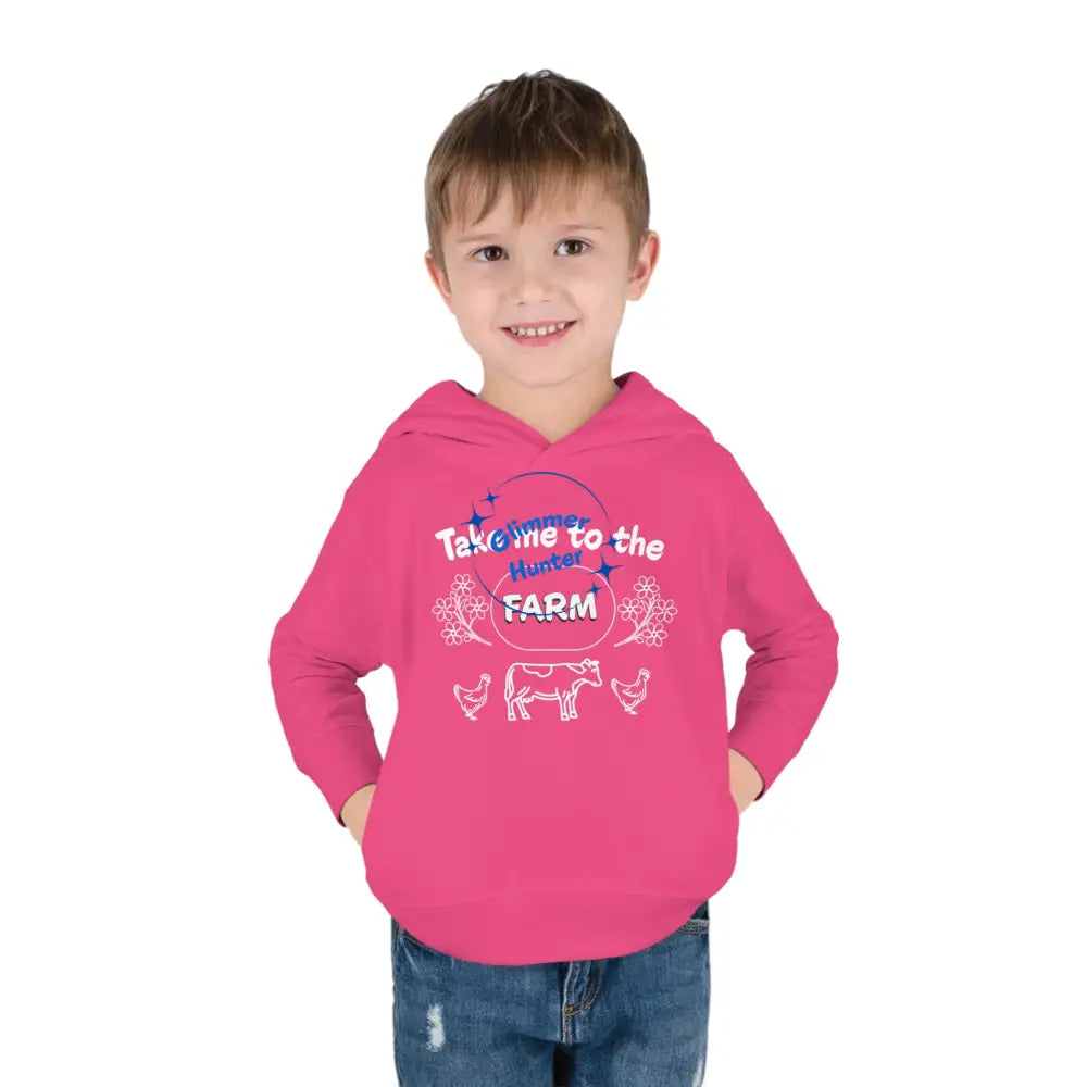 Farm Toddler Pullover Fleece Hoodie