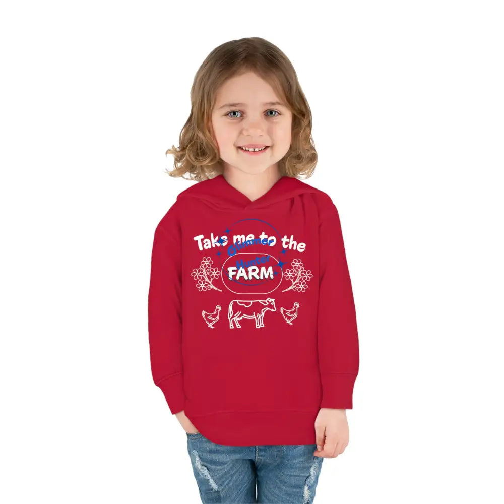 Farm Toddler Pullover Fleece Hoodie