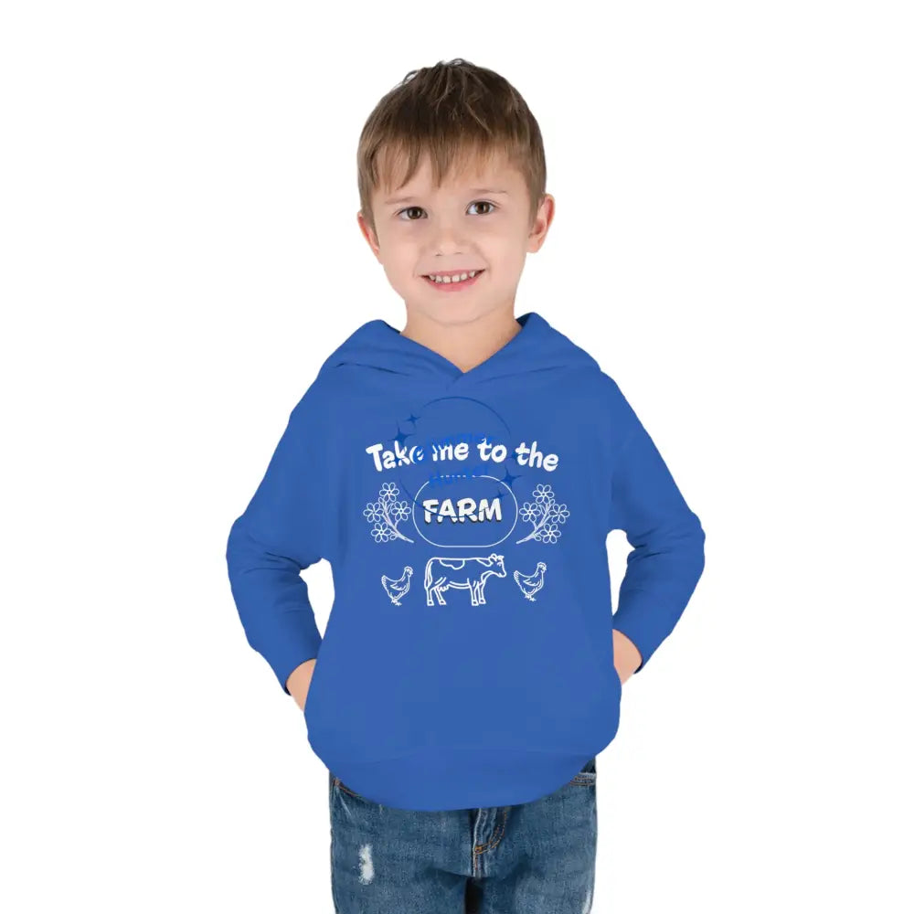 Farm Toddler Pullover Fleece Hoodie