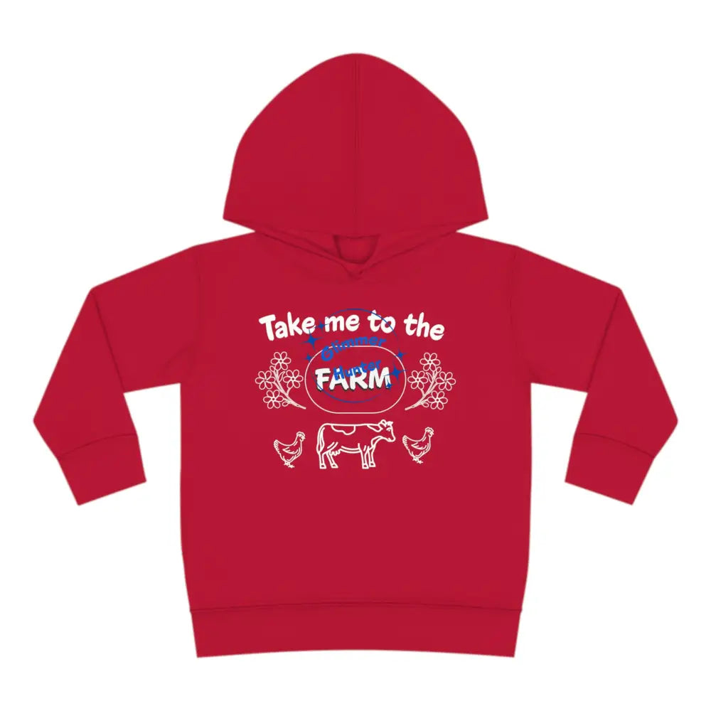 Farm Toddler Pullover Fleece Hoodie