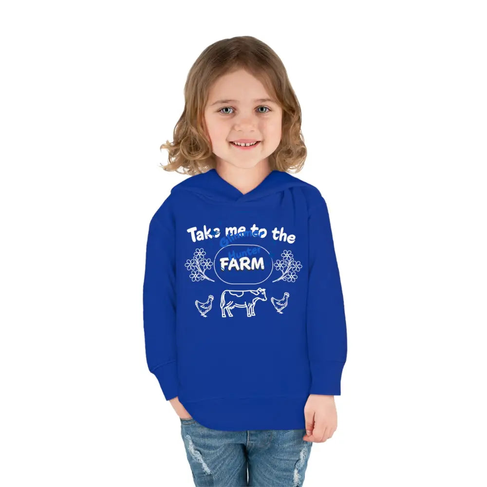 Farm Toddler Pullover Fleece Hoodie