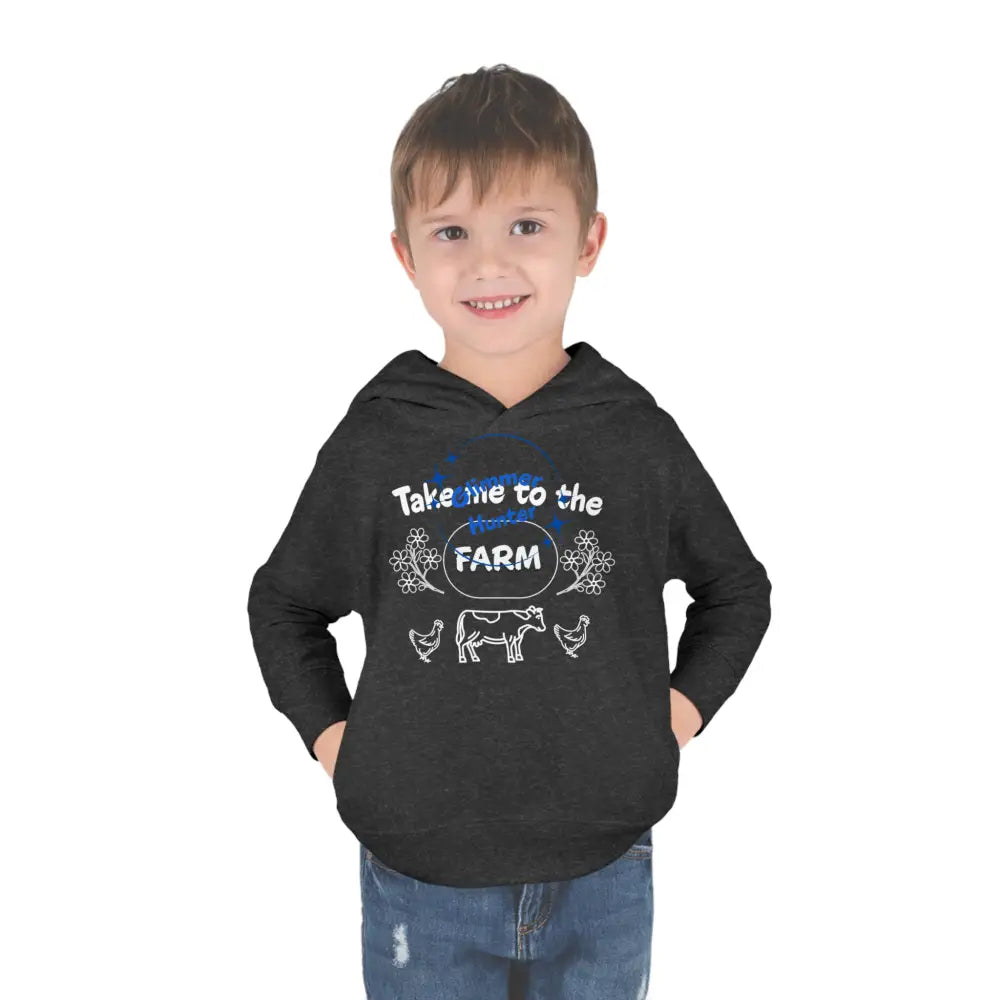 Farm Toddler Pullover Fleece Hoodie