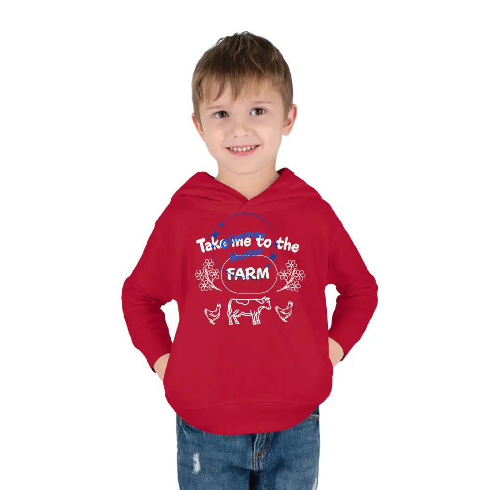 Farm Toddler Pullover Fleece Hoodie