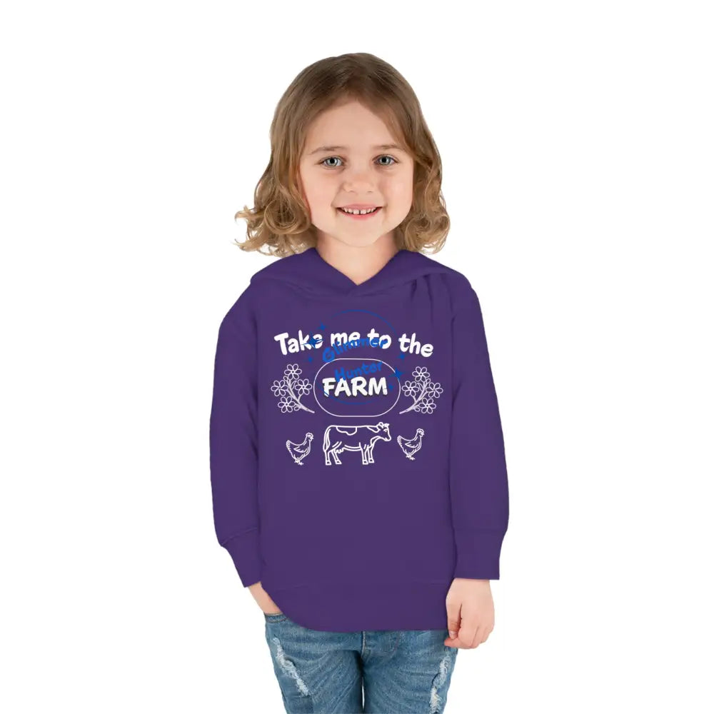 Farm Toddler Pullover Fleece Hoodie