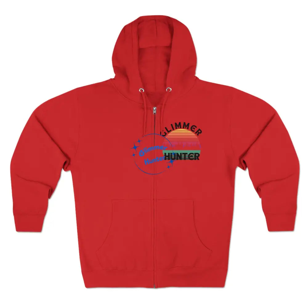 Glimmer Hunter-Full Zip Hoodie Red / S