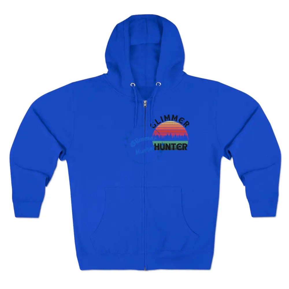 Glimmer Hunter-Full Zip Hoodie Royal Blue / S