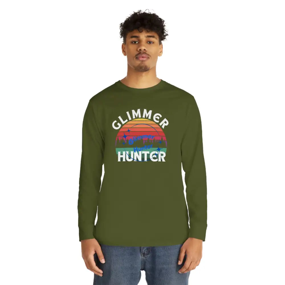 Glimmer Hunter - Long Sleeve Crewneck Tee Long - Sleeve