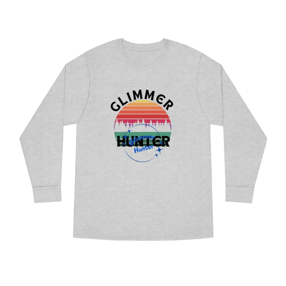 Glimmer Hunter - Long Sleeve Crewneck Tee Heather Grey / Xs Long - Sleeve