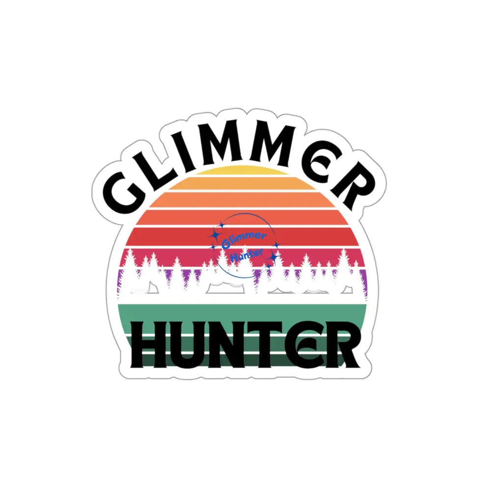 Glimmer Hunter Sticker 4 × / White Paper Products