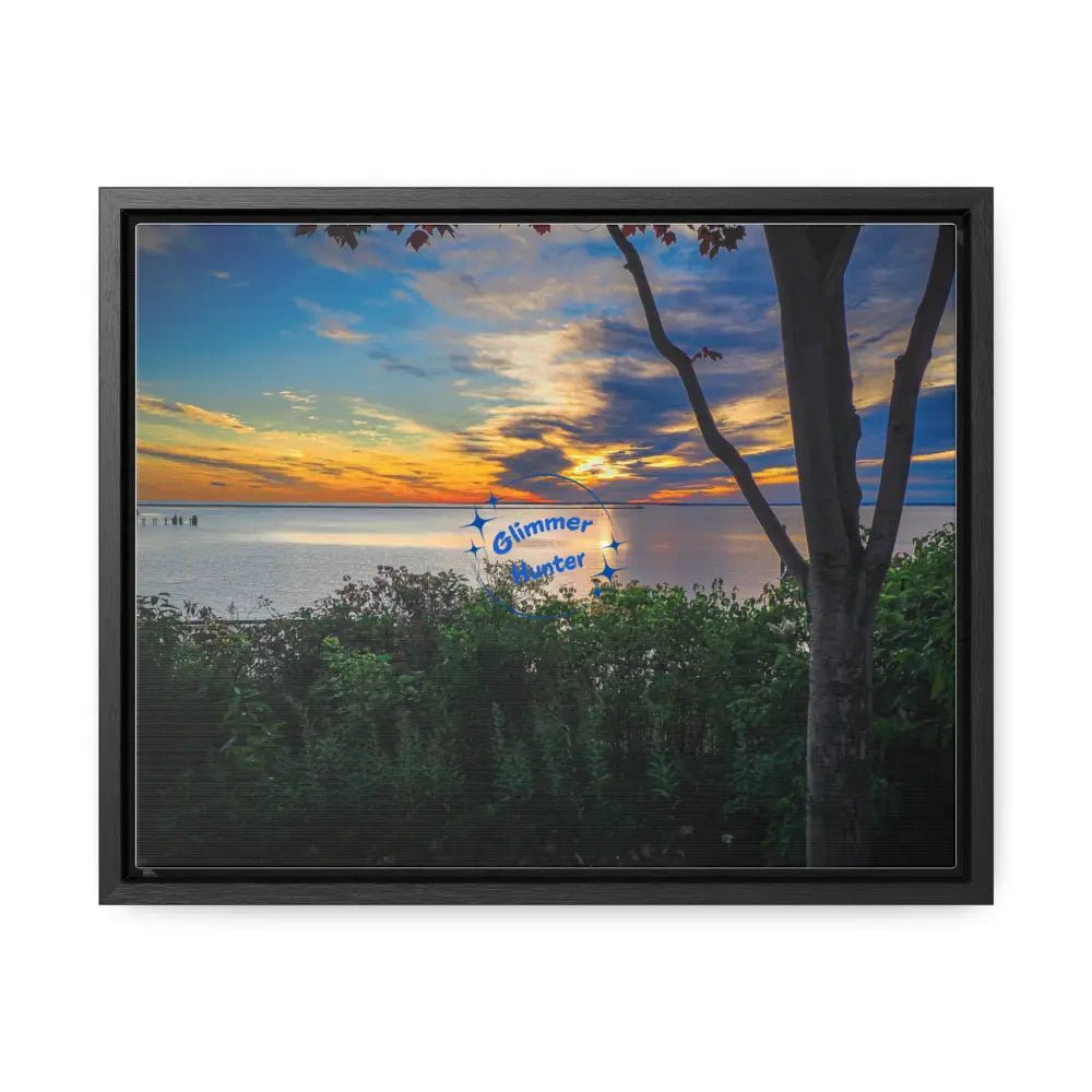 October Sunrise Marquette Mi 14 X 11 / Black Premium Gallery Wraps (1.25) Canvas